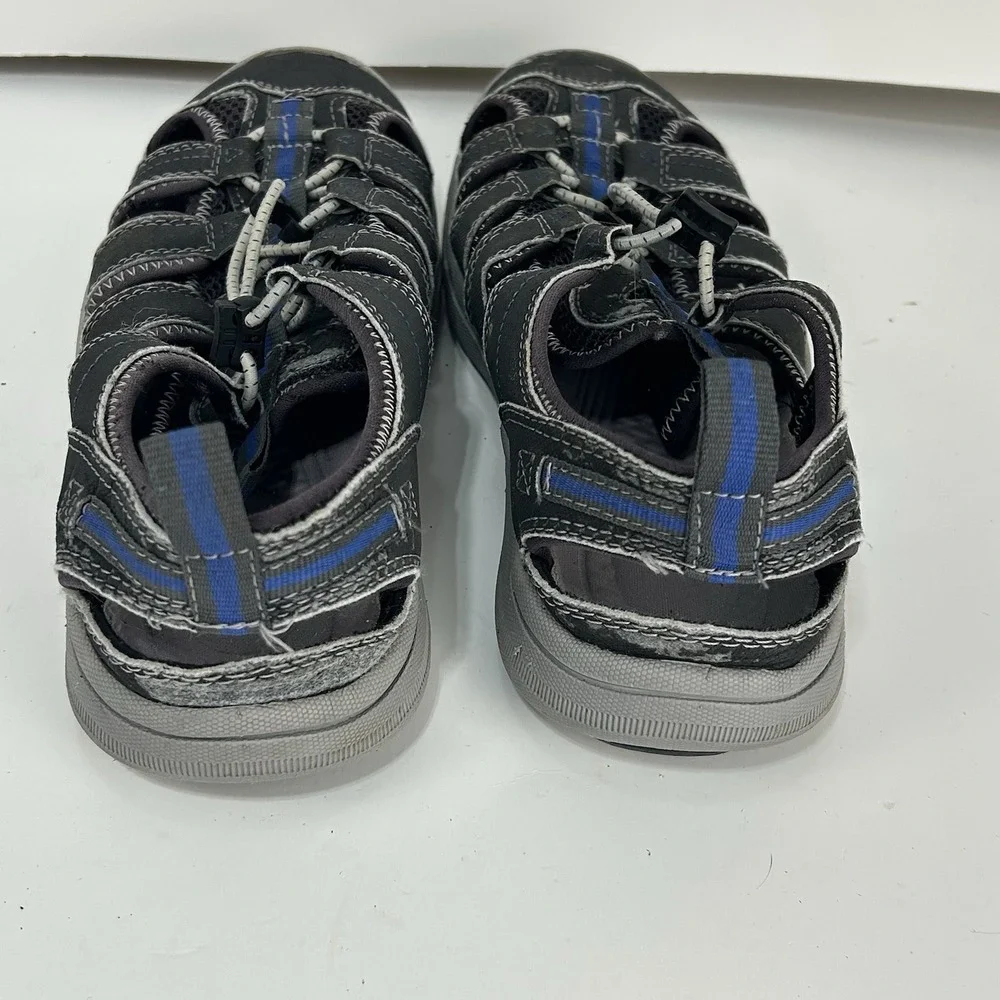 Bass Stingray Men's Sport Sandals Fisherman Water Shoes Black Gray Size 8.5